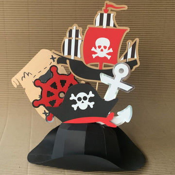 Pinfliers Pirate Theme Birthday Party Paper Small Cutouts for Centerpiece
